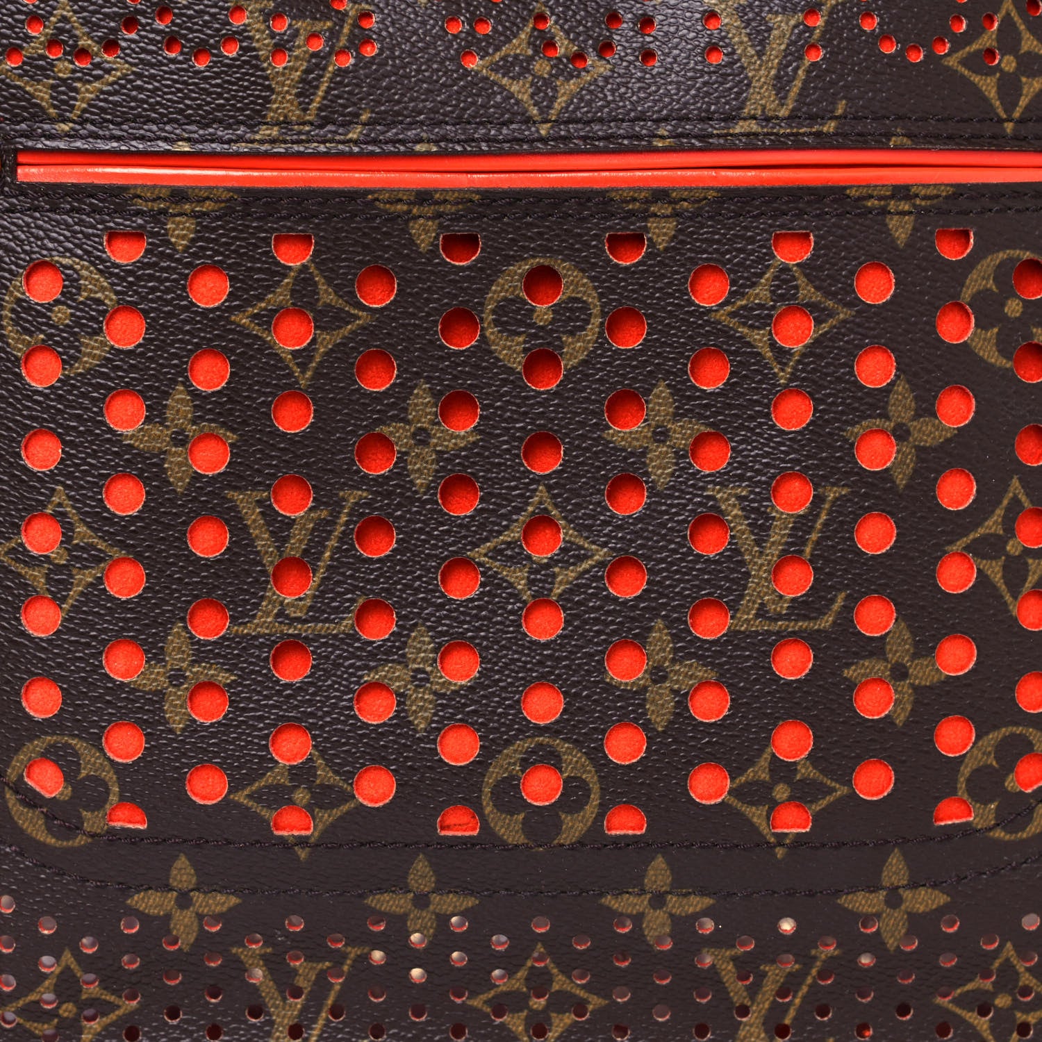 Louis Vuitton Monogram Perforated Musette Orange 7 of 14