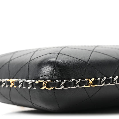 Chanel Lambskin Quilted Chain Around Phone Holder Black 10 of 10