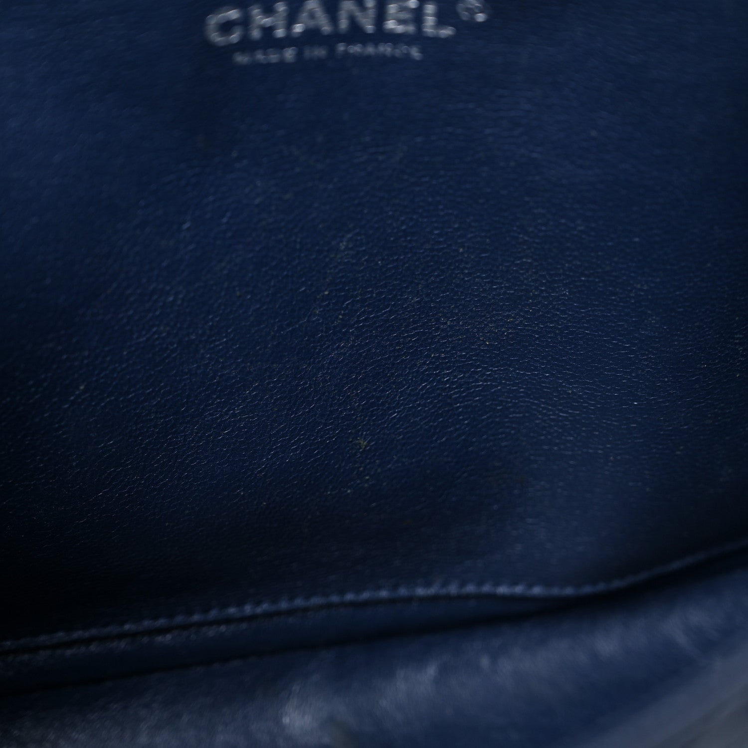 Chanel Caviar Quilted Jumbo Double Flap Navy Blue 14 of 25