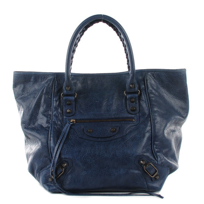 Balenciaga Agneau Classic Hardware S Sunday Tote Bleu Roi 1 of 10