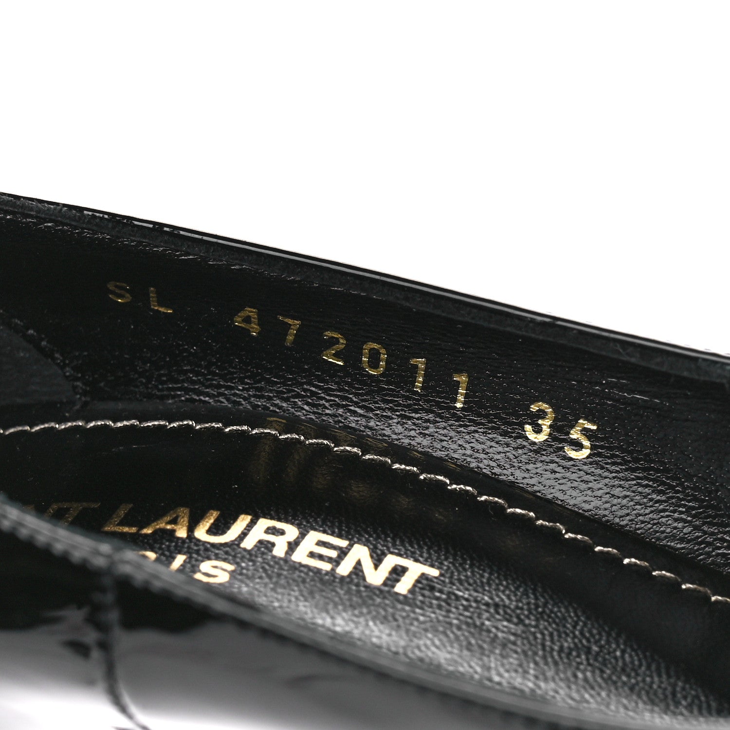 Saint Laurent Patent Calfskin Opyum 110 Pumps 35 Black 8 of 9