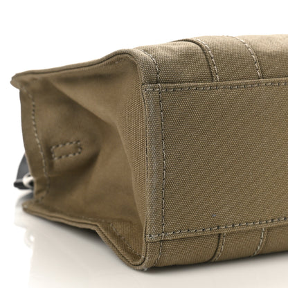 Marc Jacobs MARC JACOBS Cotton Canvas Small The Traveler Tote Bag Slate Green 7 of 8