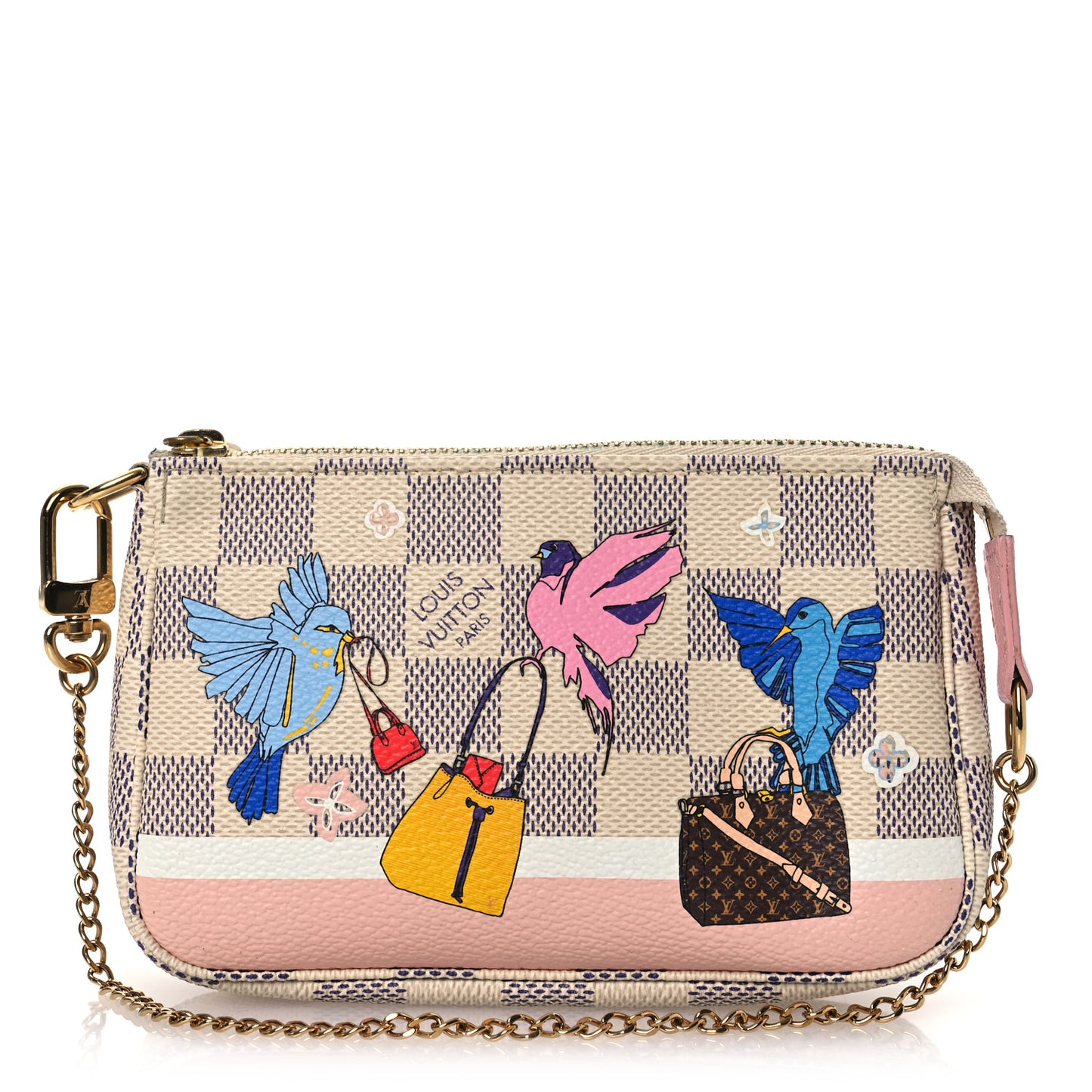Damier Azur 2018 Christmas Animation Mini Pochette Accessories