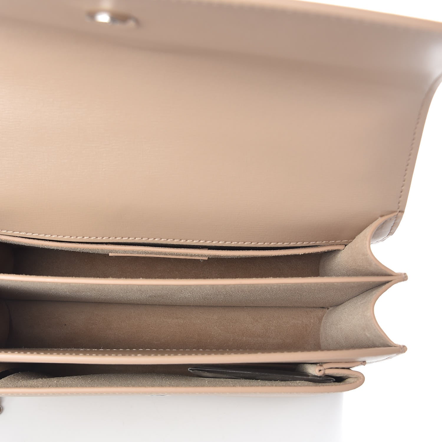 Saint Laurent Calfskin Medium Monogram Dark Beige 5 of 8