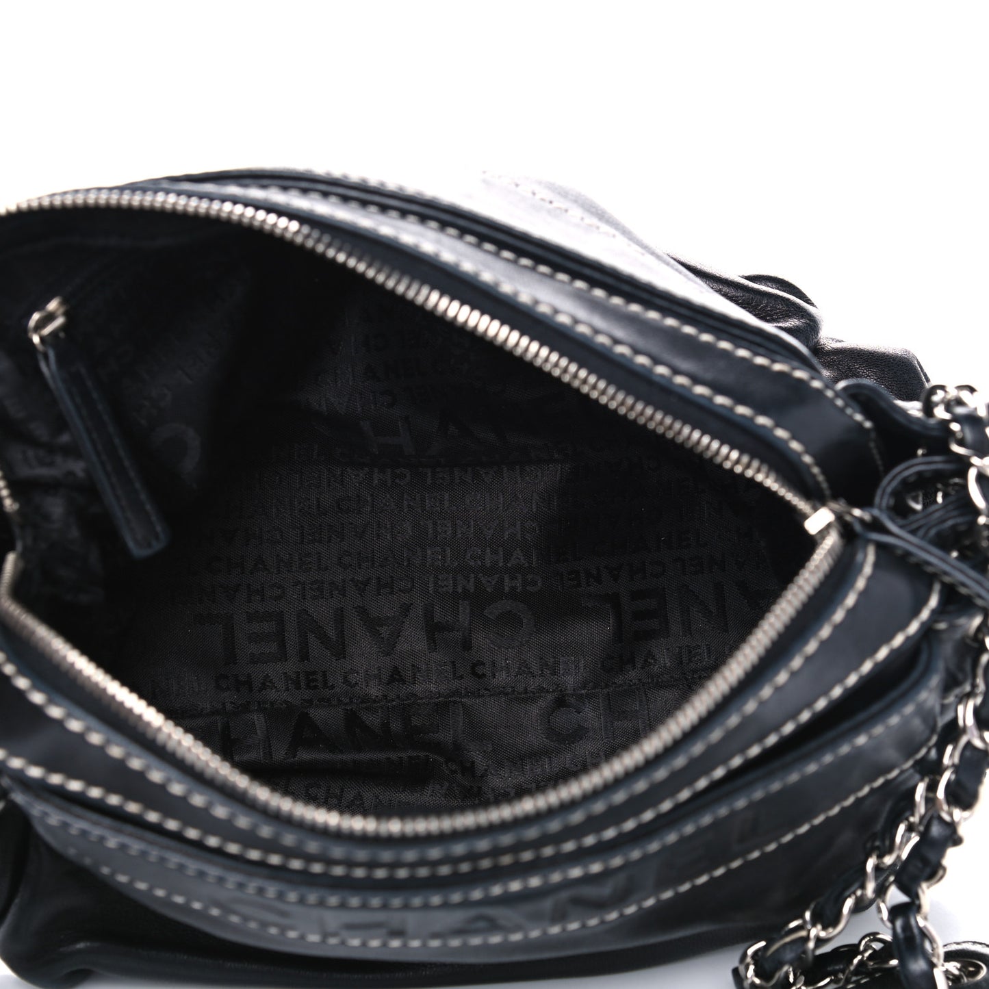 Lambskin Lax Accordion Hobo Black