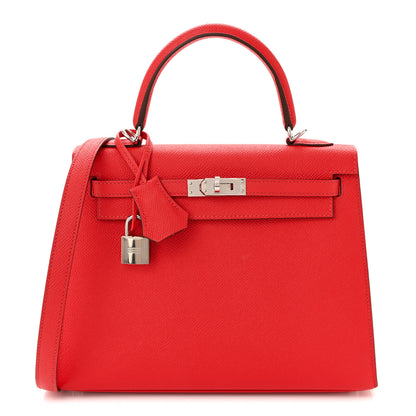 Hermes Epsom Kelly Sellier 25 Rouge Casaque 1 of 10
