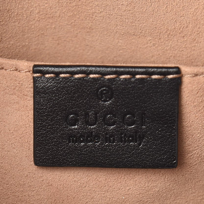 Gucci Calfskin Matelasse Small GG Marmont Chain Shoulder Bag Black 6 of 11