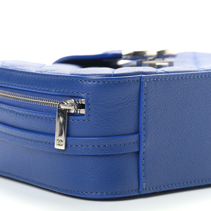 Chanel Caviar Quilted CC Box Camera Case Blue 8 of 9