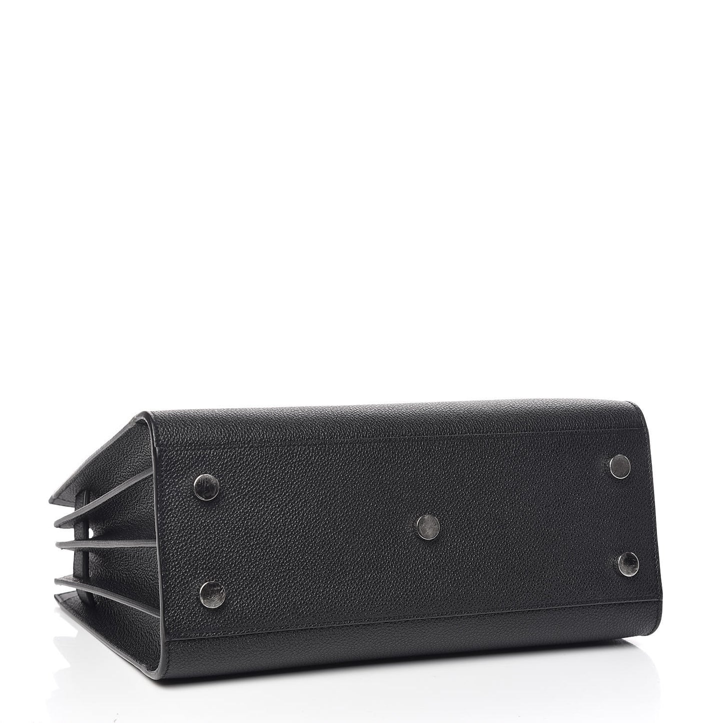 Grained Calfskin Baby Sac De Jour Black