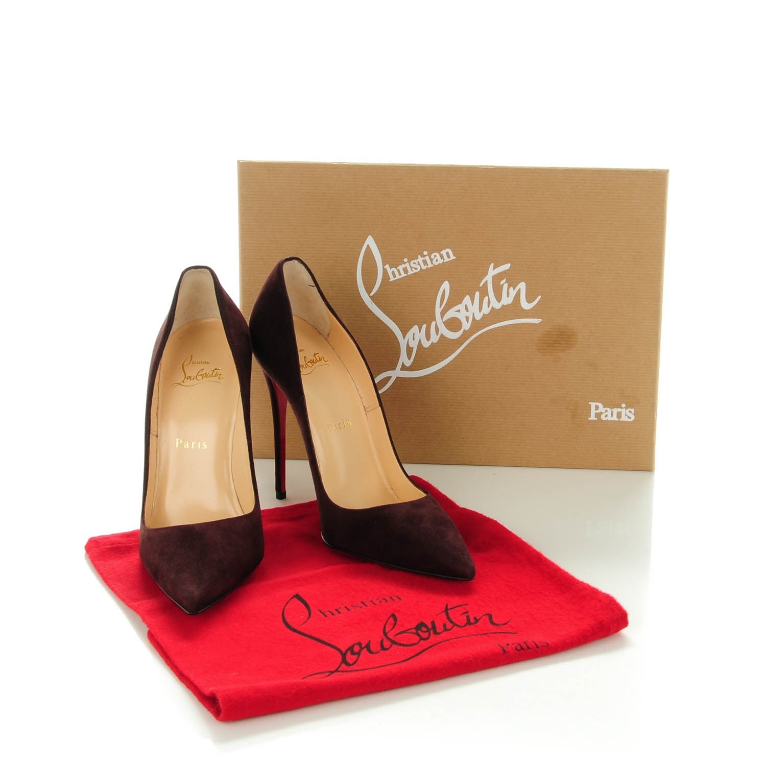 Christian Louboutin Suede So Kate 120 Pumps 36.5 Cramoisi 8 of 8