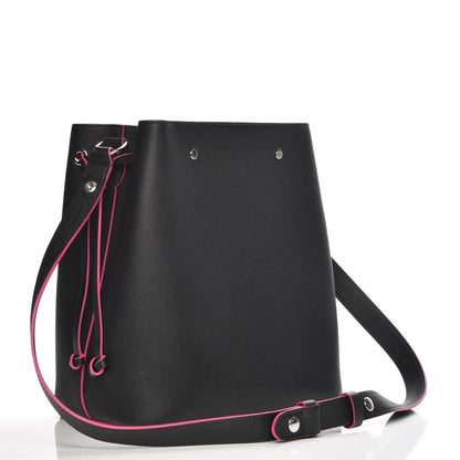 Louis Vuitton Calfskin Lockme Bucket Black 4 of 11