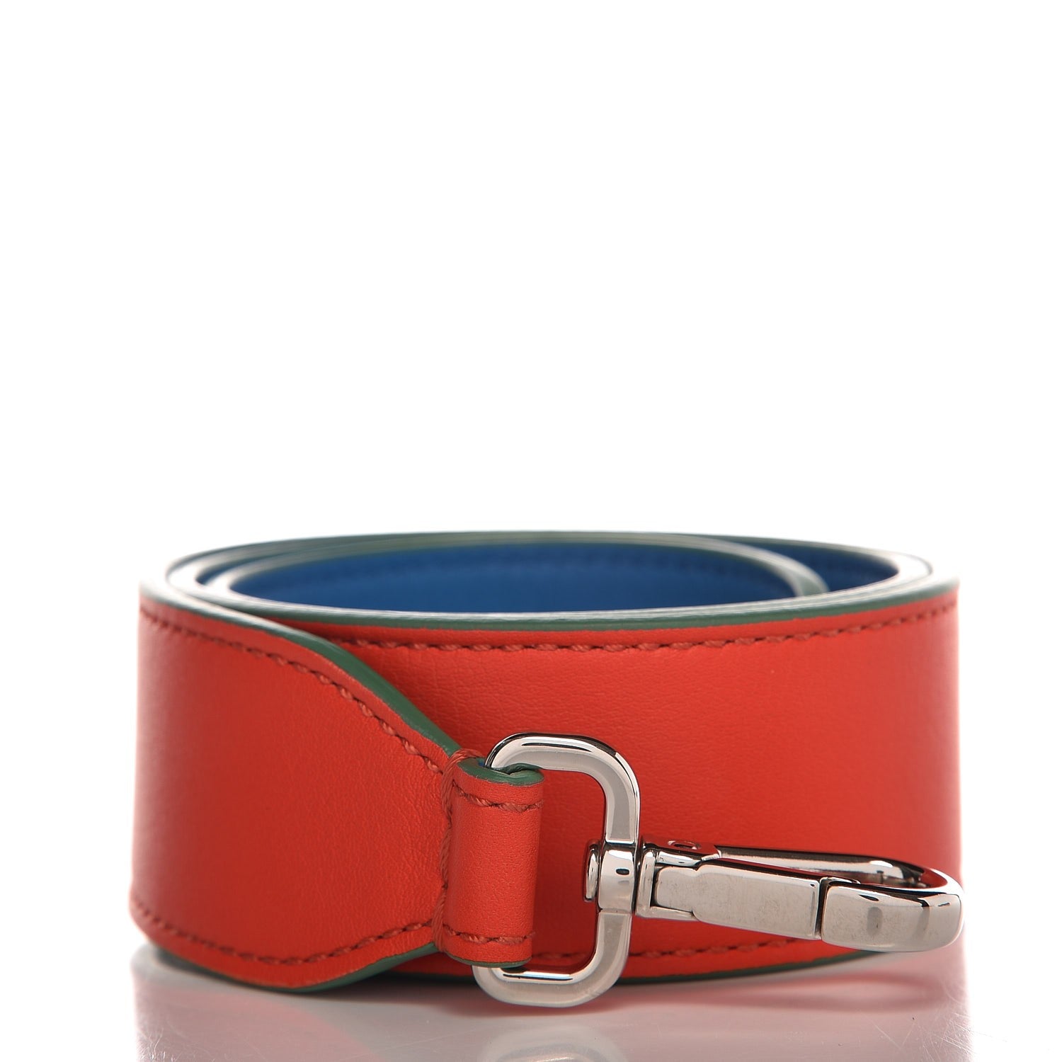 Fendi Vitello Dolce Bi-Color Strap You Papavero Blue Royal 1 of 3