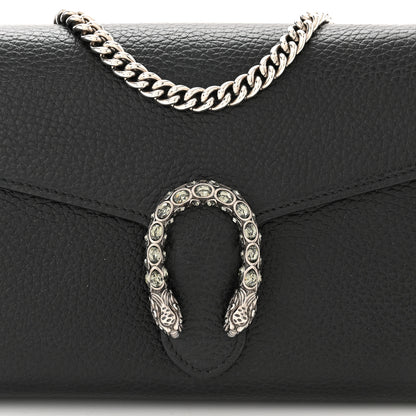 Gucci Calfskin Mini Dionysus Chain Wallet Black 7 of 9