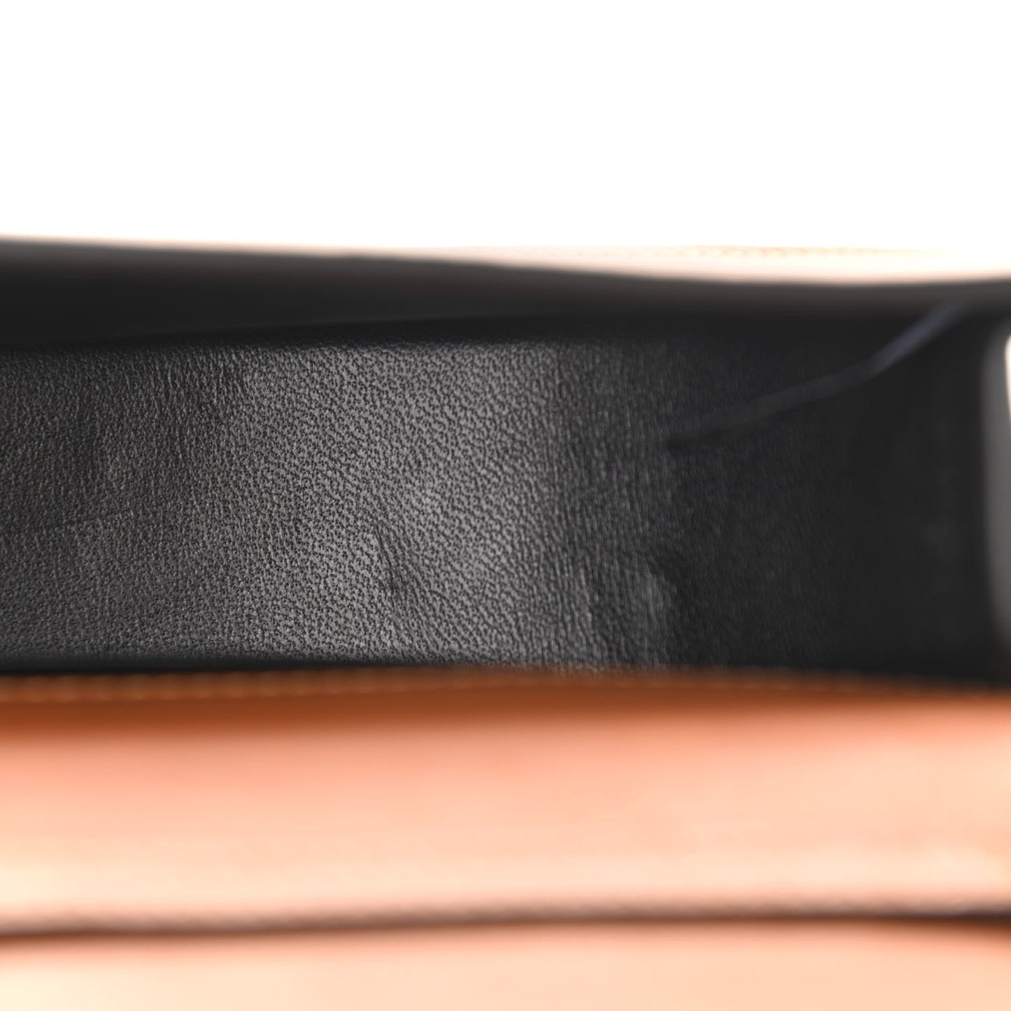 Calfskin Small Nile Bracelet Minaudiere Bag Caramel