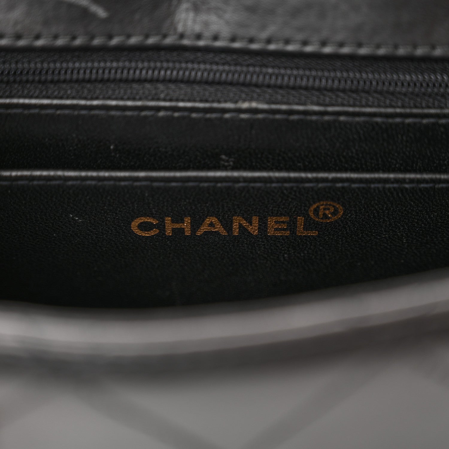 Chanel Lambskin Stitched Shoulder Flap Bag Black 9 of 18