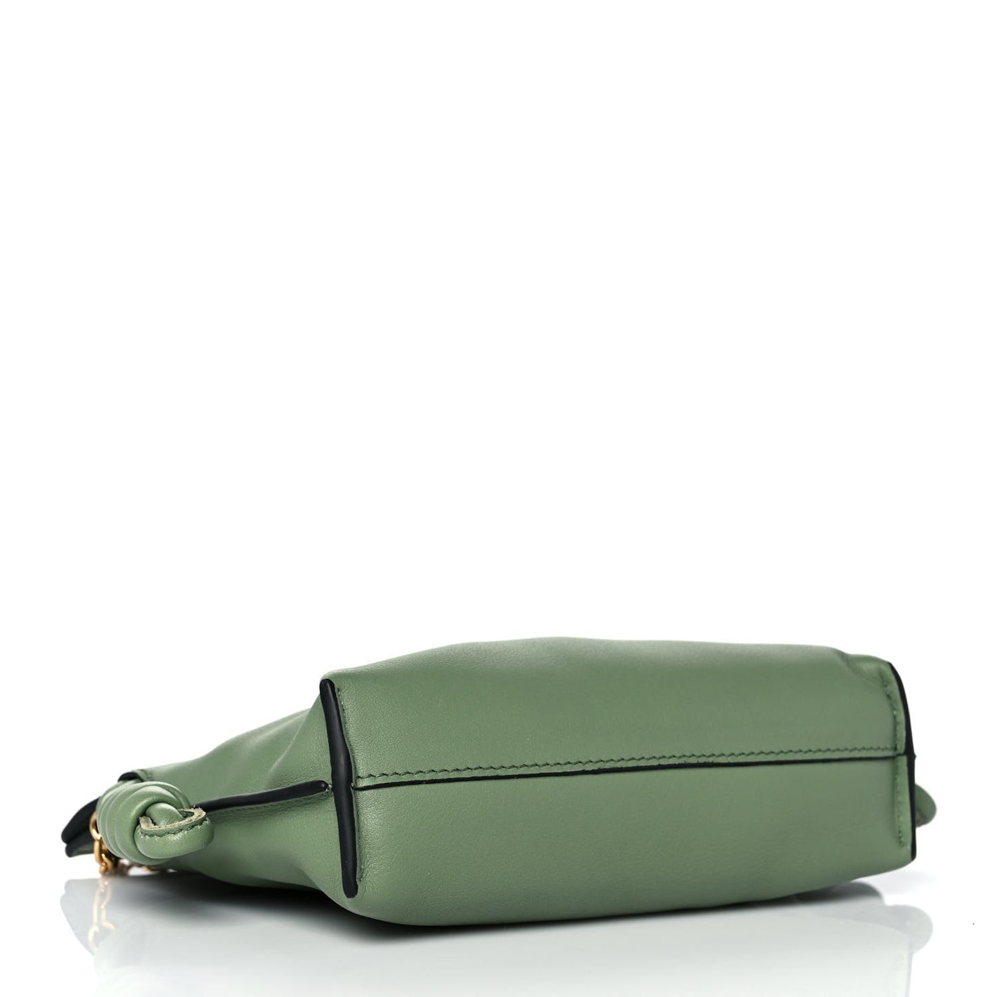 Calfskin Nano Flamenco Knot Clutch Rosemary