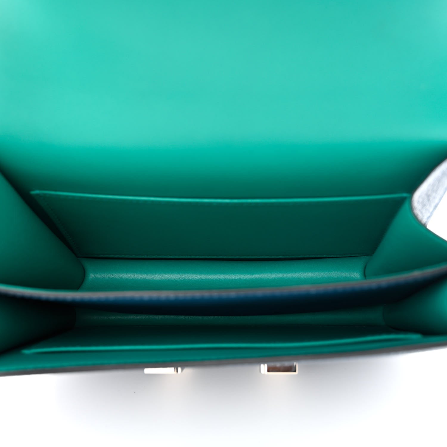 Hermes Chevre Mysore Verso Constance 18 Bleu De Prusse Vert Verone 5 of 11