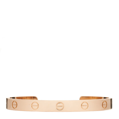 Cartier 18K Pink Gold LOVE Cuff Bracelet 17 1 of 4