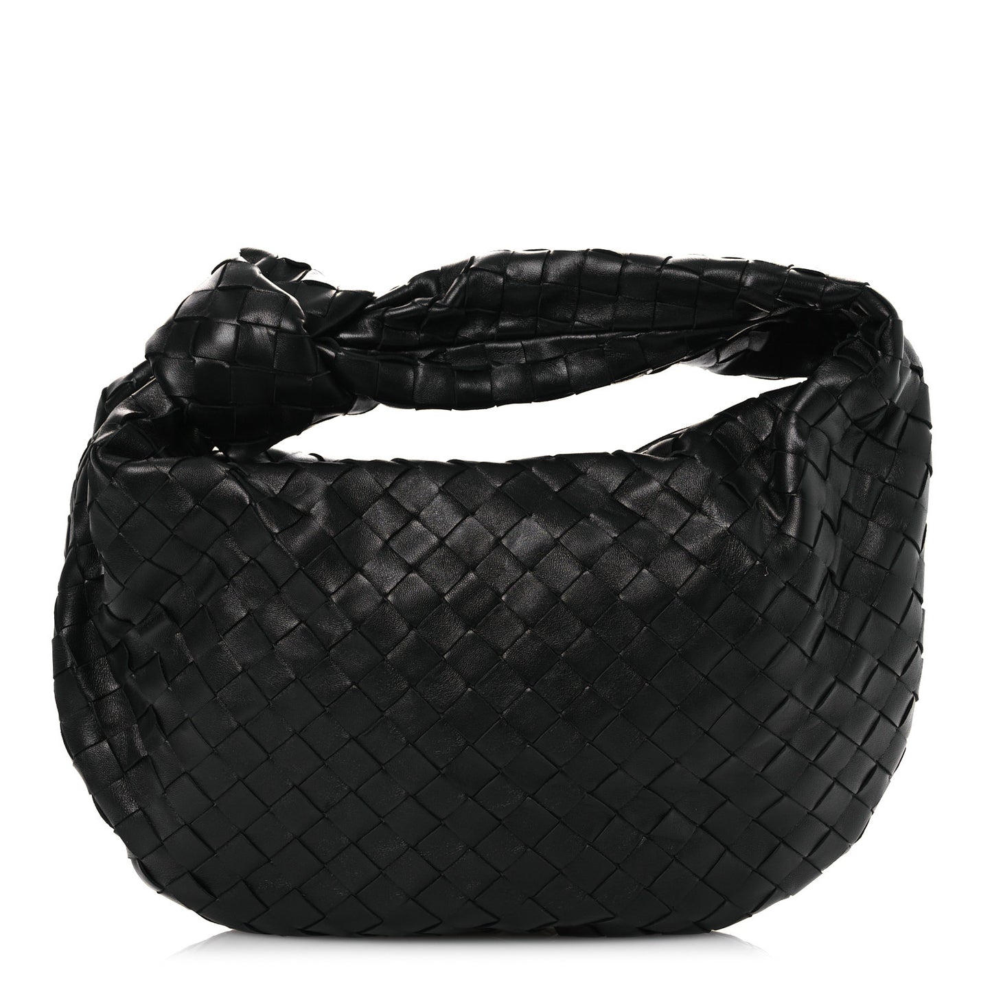 Nappa Intrecciato Teen Jodie Hobo Black