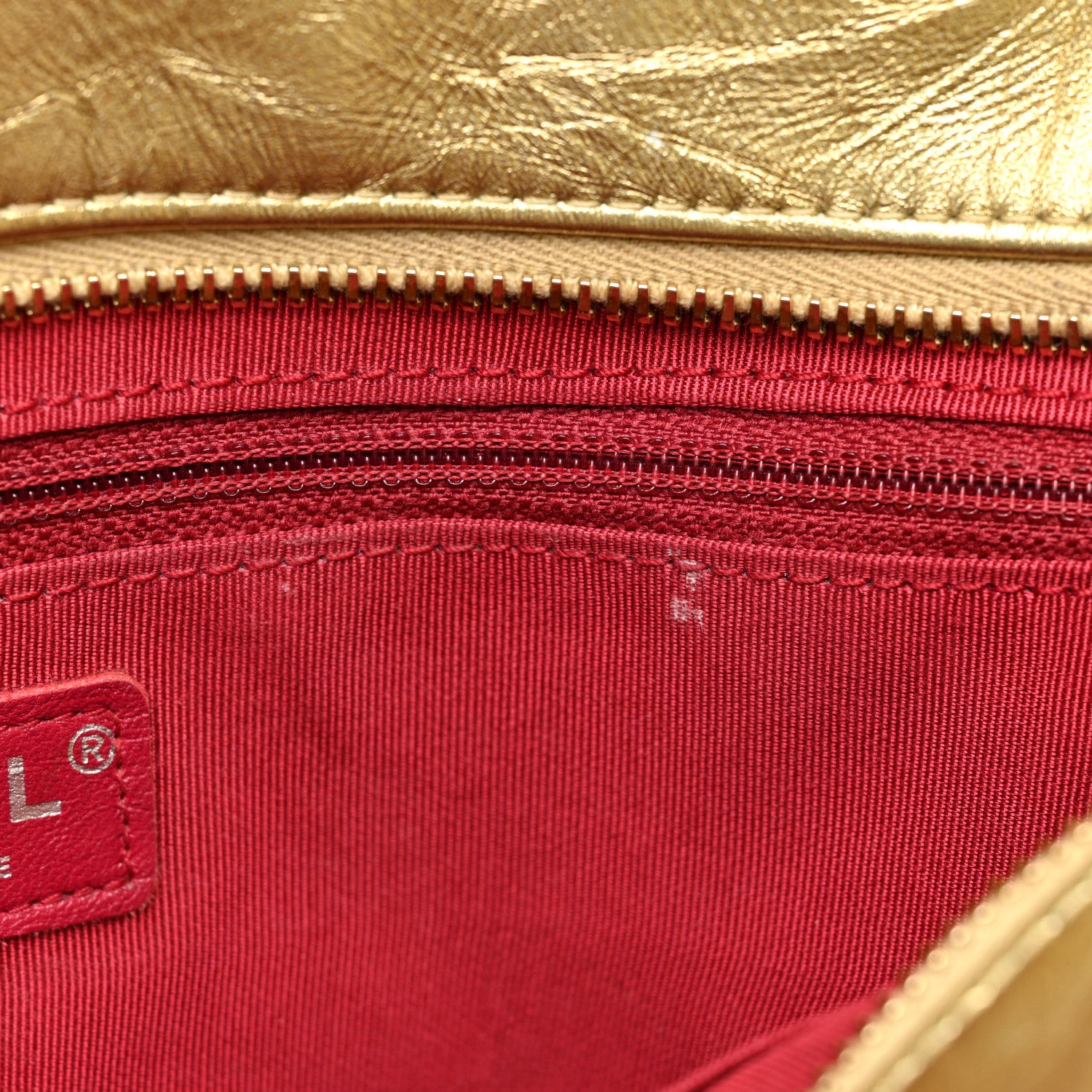 Chanel Metallic Lambskin Calfskin Quilted Medium Gabrielle Hobo Gold 9 of 20