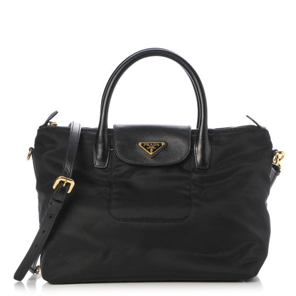 Prada Saffiano Tessuto Nylon Tote Black 1 of 7