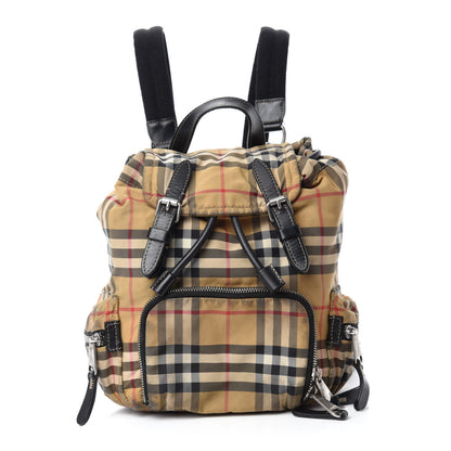 Burberry Nylon Vintage Check Small Rucksack Backpack Antique Yellow 1 of 13