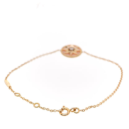 Christian Dior 18K Rose Gold Diamond Pink Opal Rose Des Vents Bracelet 2 of 3