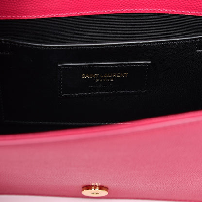 Saint Laurent Grain De Poudre Classic Monogram Kate Clutch Lipstick Fuchsia 7 of 7