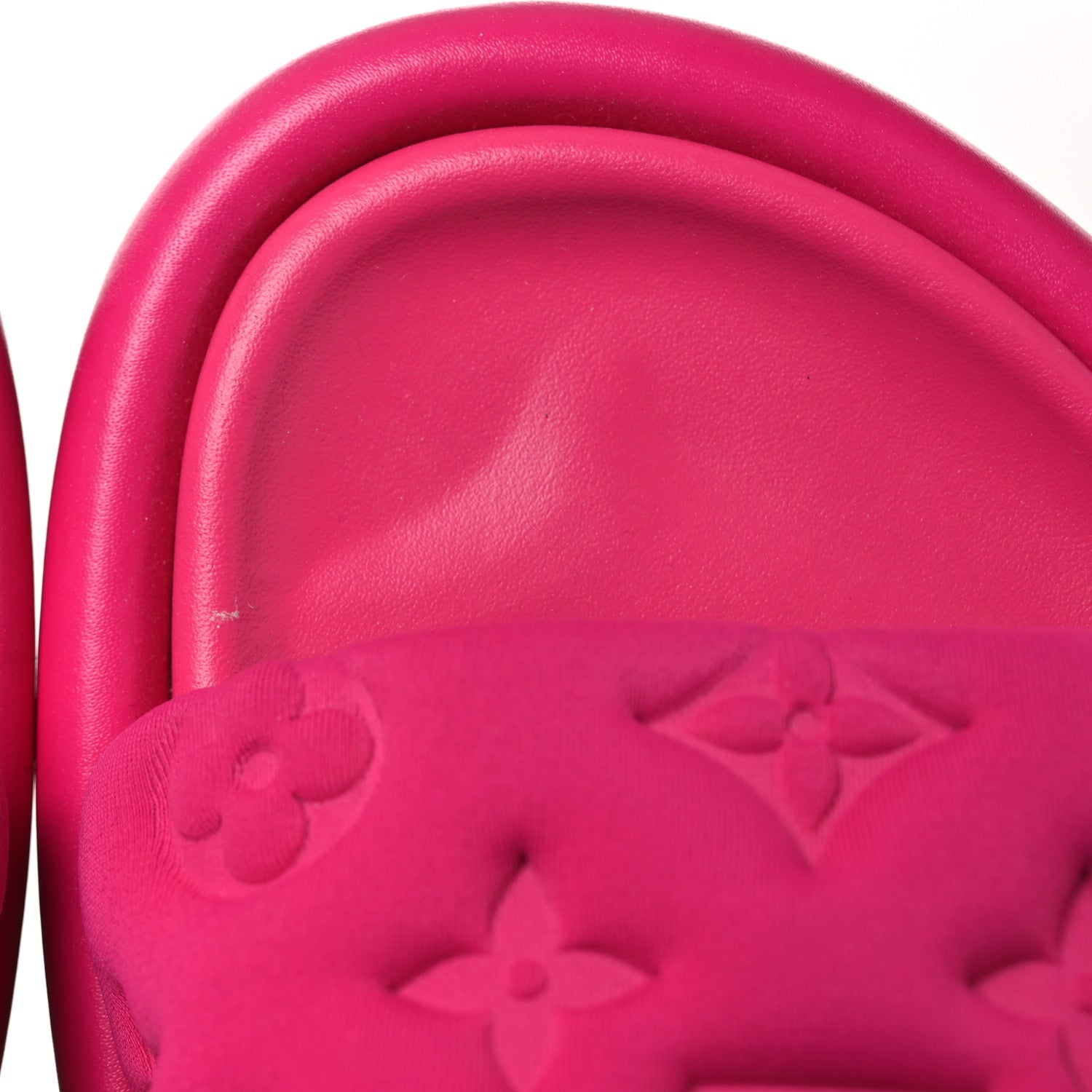 Louis Vuitton Technical Fabric Embossed Monogram Pool Pillow Comfort Mules 37 Fuchsia 11 of 12