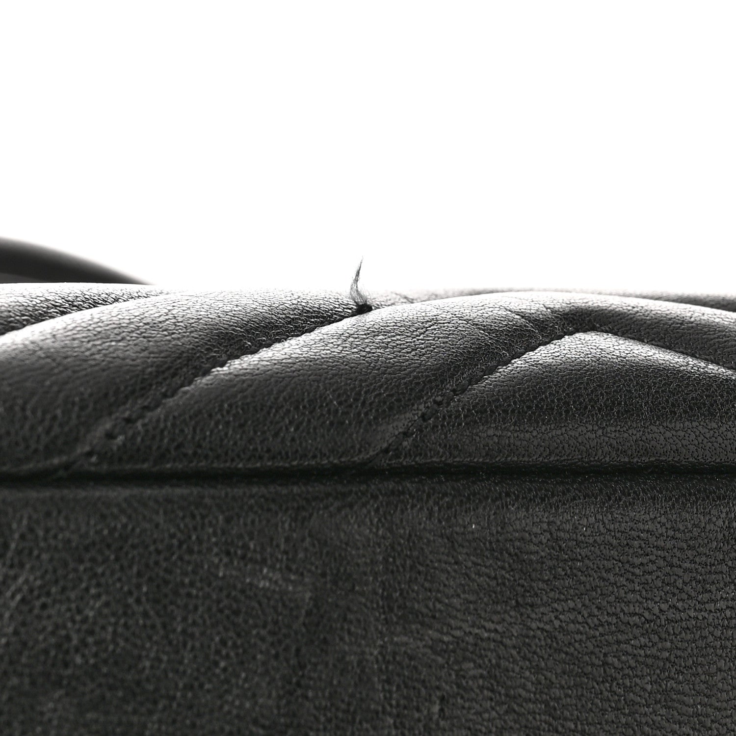 Saint Laurent Sheepskin Matelasse Chevron Monogram Large College Satchel Black 10 of 11