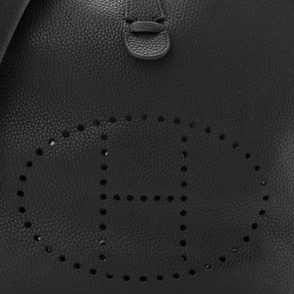 Hermes Taurillon Clemence Evelyne III PM Black 8 of 10