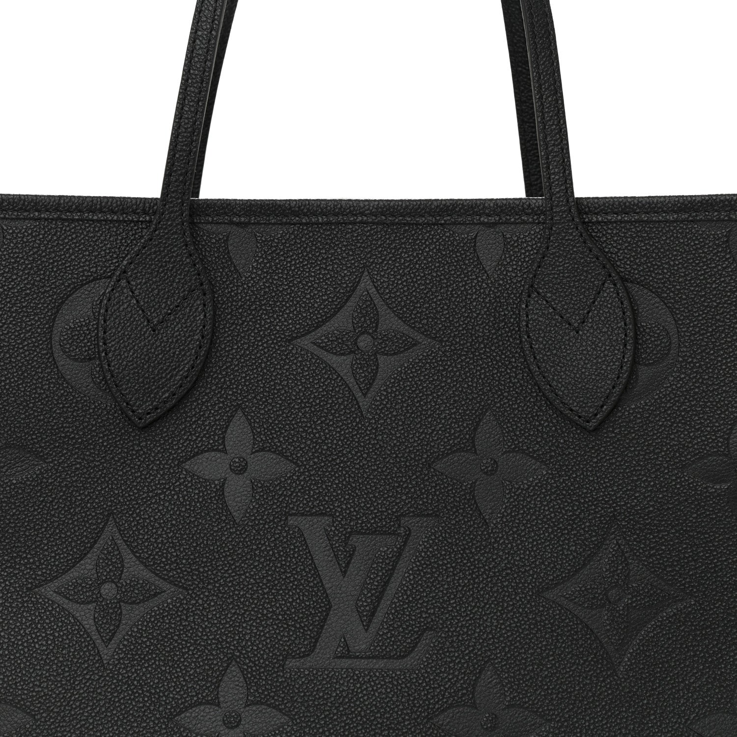 Louis Vuitton Empreinte Monogram Giant Neverfull MM Black 9 of 12
