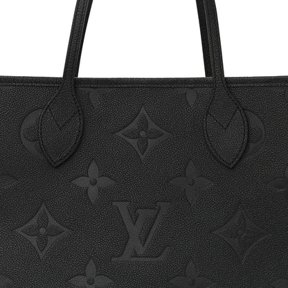 Louis Vuitton Empreinte Monogram Giant Neverfull MM Black 9 of 12