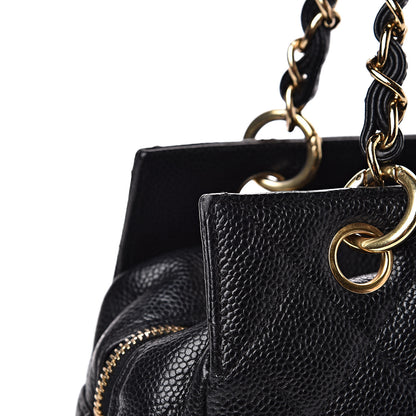 Chanel CHANELCaviarQuiltedPetitTimelessTotePTTBlack 10 of 13