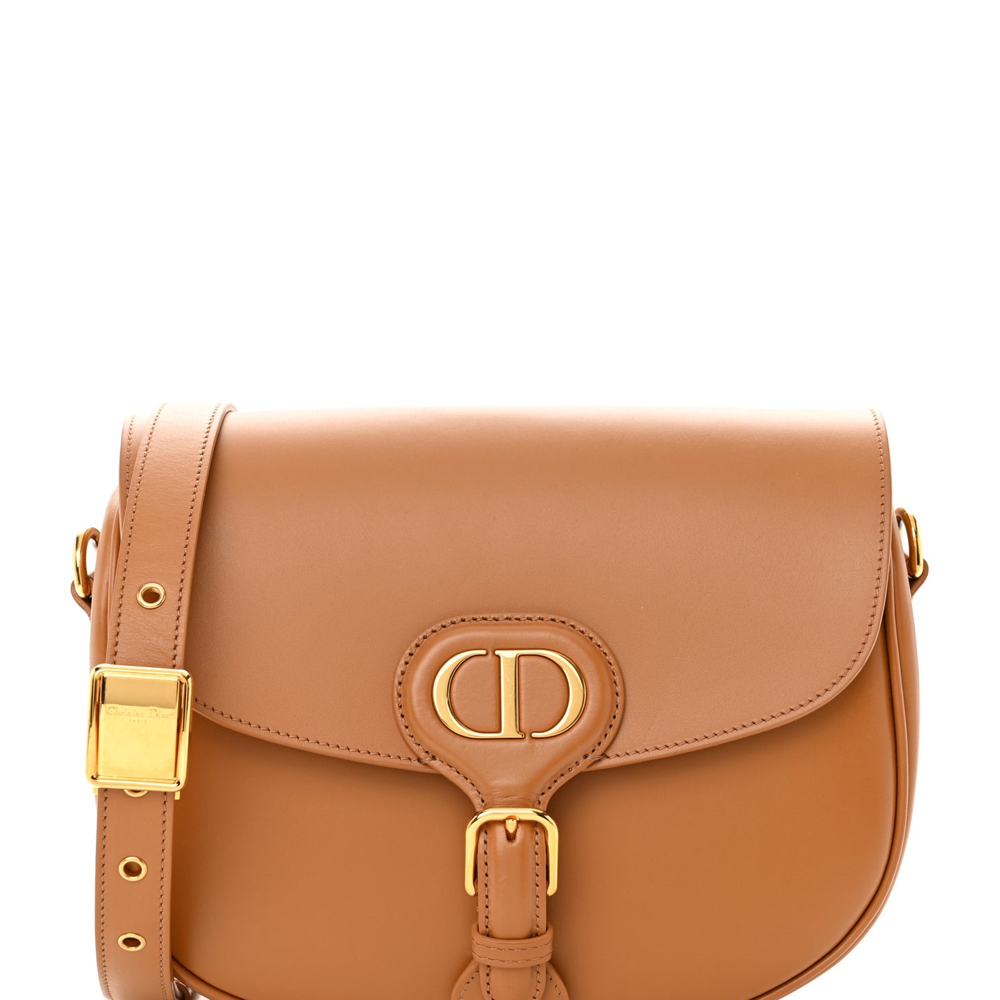 Box Calfskin Medium Bobby Flap Camel