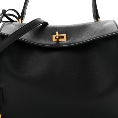 Balenciaga Natural Smooth Calfskin Small Rodeo Top Handle Handbag Black 8 of 12