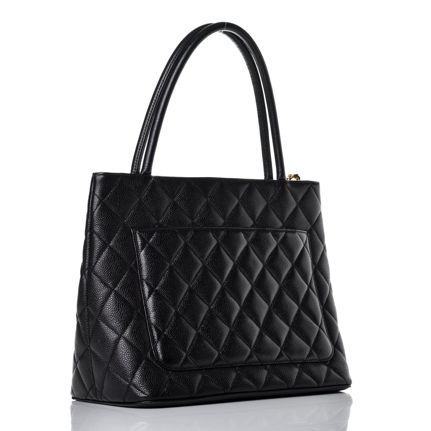 Chanel Caviar Quilted Medallion Tote Black 3 of 9