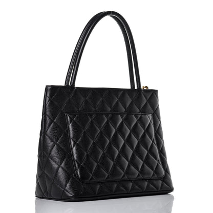 Chanel Caviar Quilted Medallion Tote Black 3 of 9