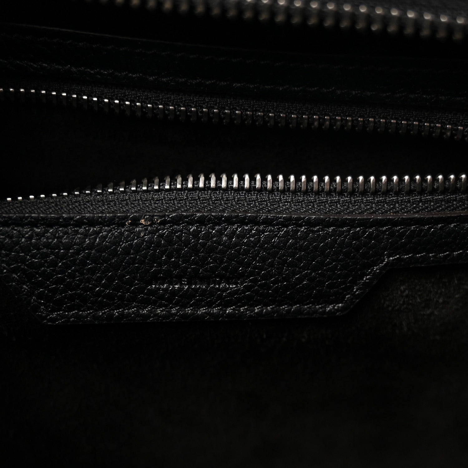 Celine Drummed Calfskin Mini Luggage Black 7 of 9