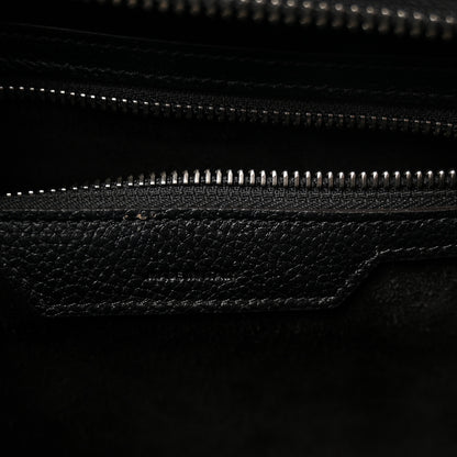Celine Drummed Calfskin Mini Luggage Black 7 of 9
