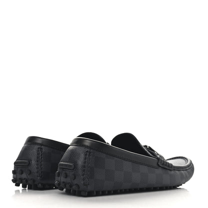 Louis Vuitton Damier Graphite Calfskin Mens Major Loafers 10 5 of 10