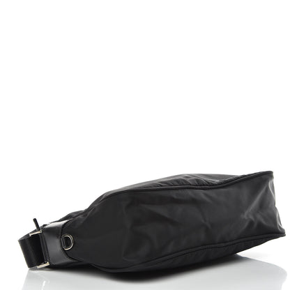 Prada Nylon Flat Messenger Bag Black 4 of 9