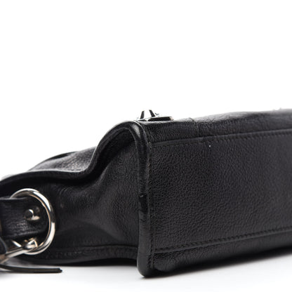 Balenciaga Chevre Silver Metallic Edge Hardware Mini City Black 9 of 15