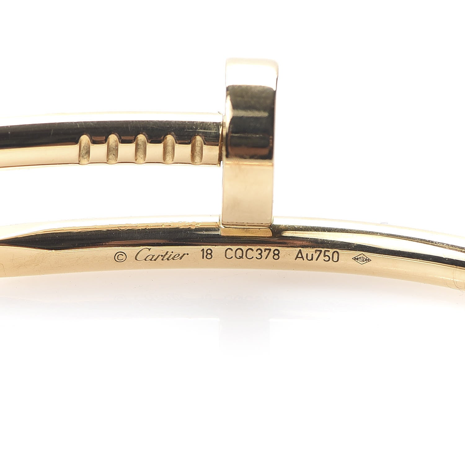 Cartier 18K Yellow Gold Juste Un Clou Bracelet 18 4 of 7