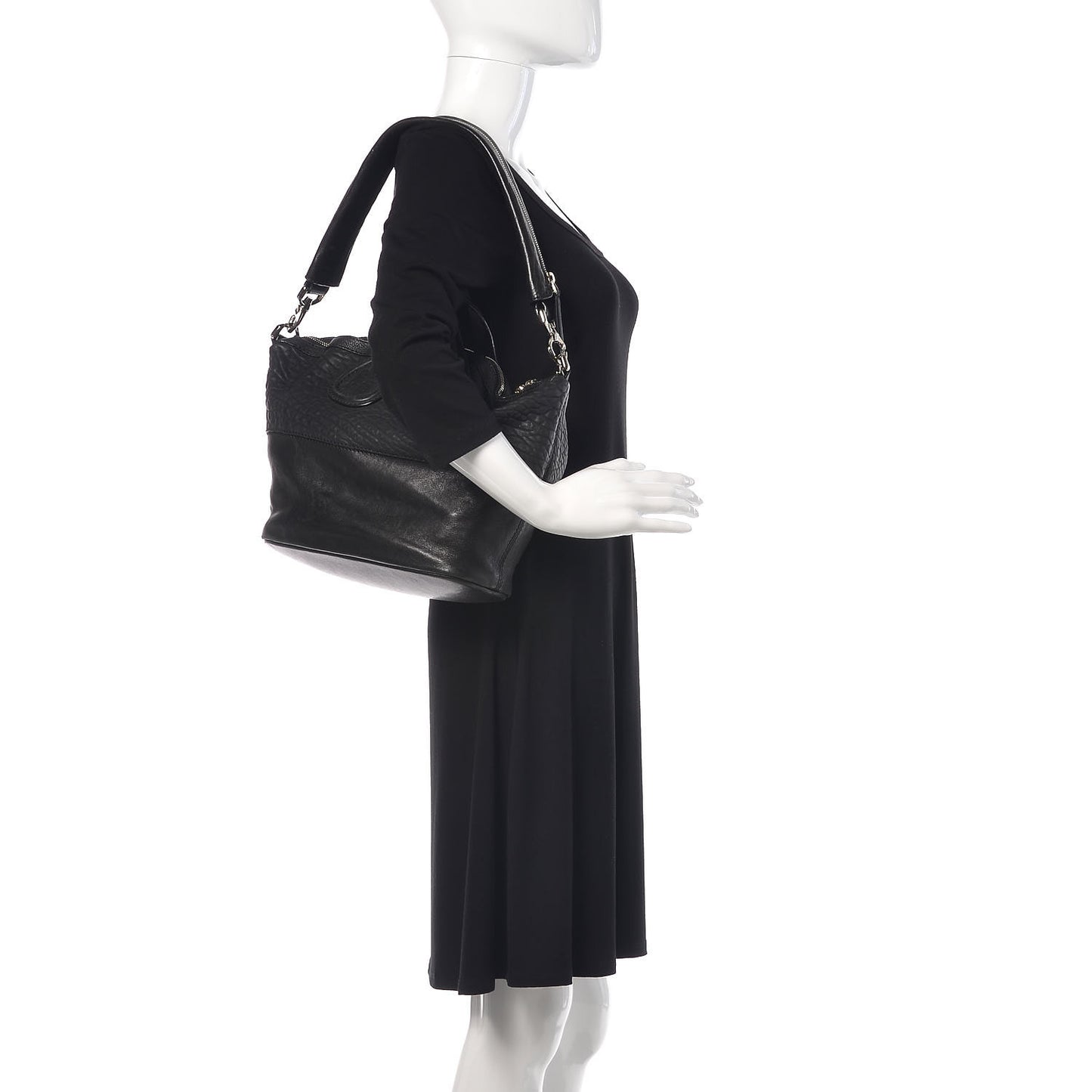 Sheepskin Calfskin Small Nightingale Black