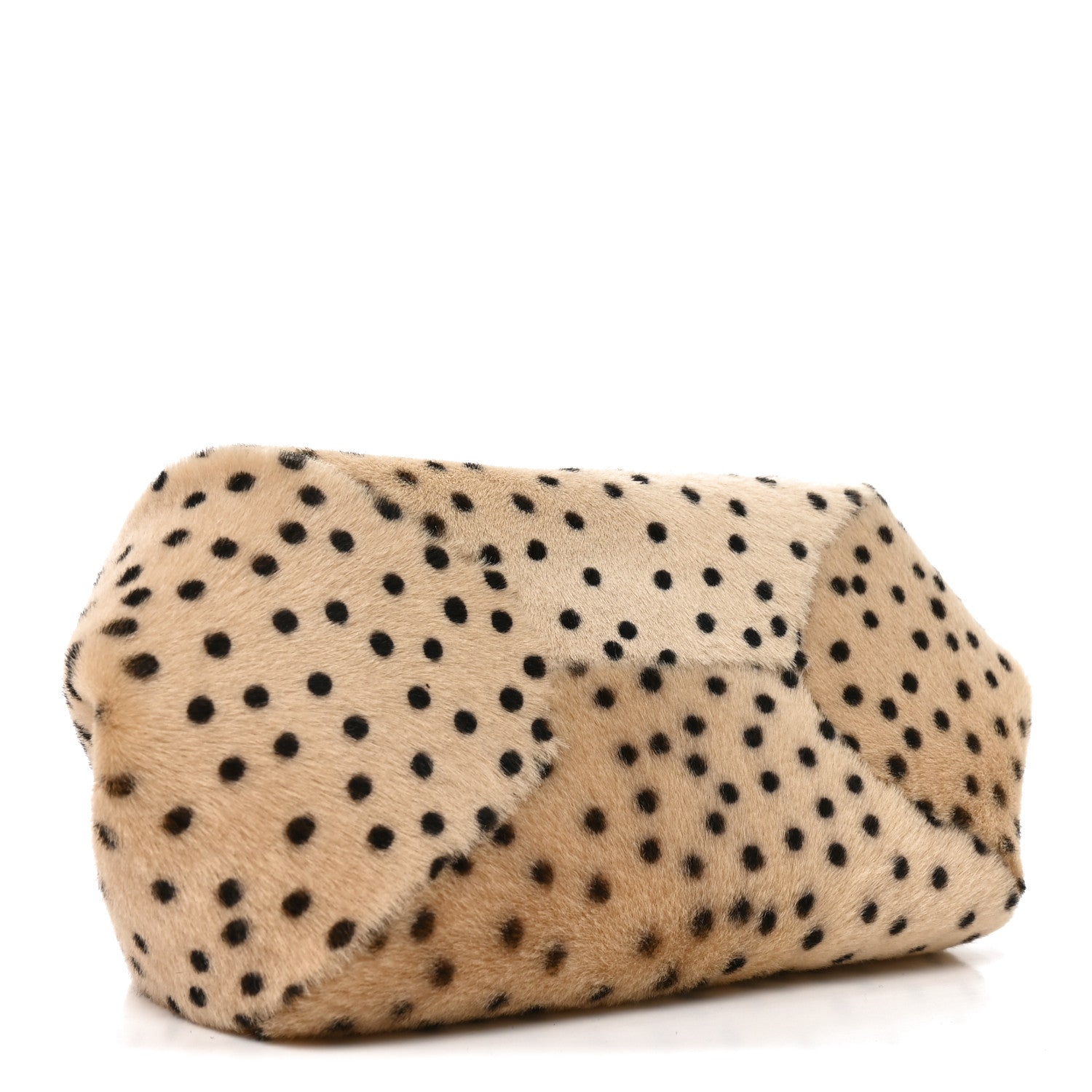 Chanel Pony Hair Cheetah Print Pretty CC Clutch With Strap Light Beige Black 4 of 10