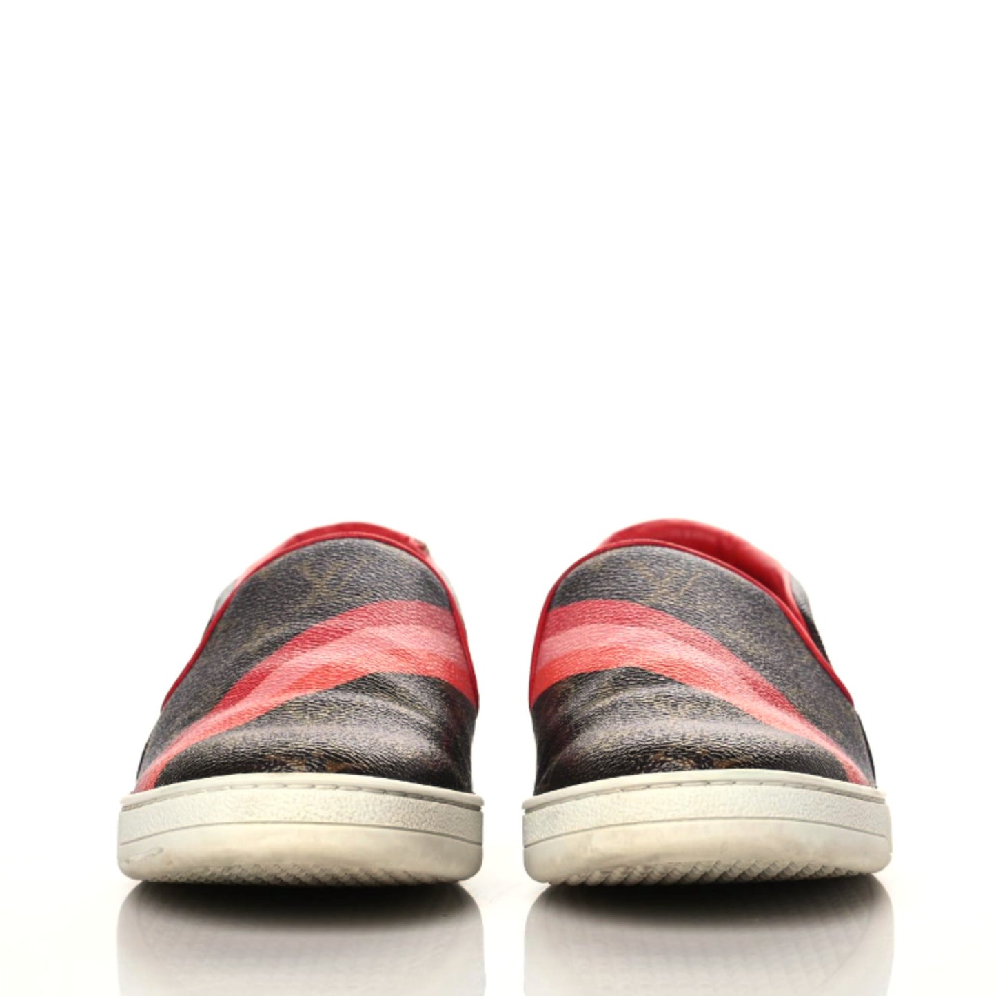 Monogram Frontrow Slip On Sneakers 38 Rouge