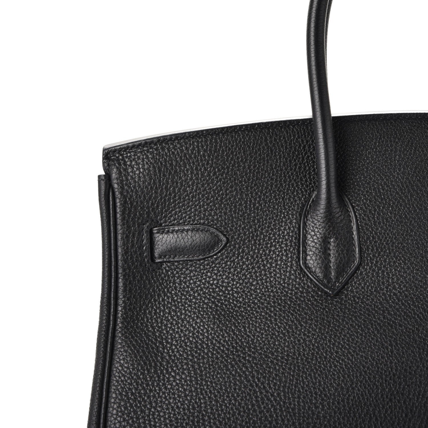 Hermes Taurillon Clemence Birkin 35 Black 10 of 37