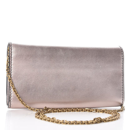 Christian Dior Metallic Calfskin J'adior Croisiere Chain Wallet Bronze 4 of 11
