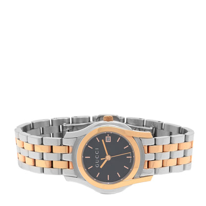 Gucci Stainless Steel 27mm 5500L Two Tone Quartz Watch Black 2 of 4